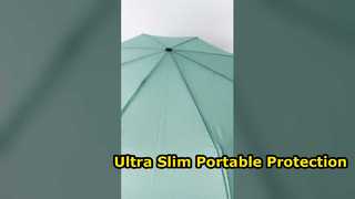 Guarda-chuva compacto ultrafino para viagens fáceis
